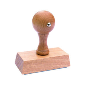 Klasyczny stempel drewniany (kołek)– 90x50mm